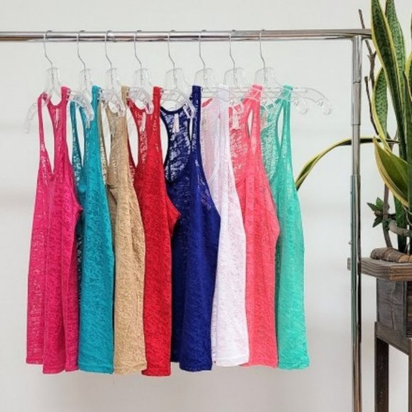 🎀🎀BASIC BURNOUT RACERBACK TANK TOP - Picture 5 of 8